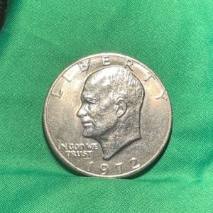 1972 Eisenhower Dollar Rf  No Mint Mark
